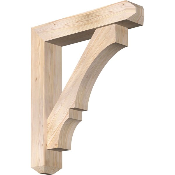 Ekena Millwork Balboa Craftsman Smooth Bracket w/ Offset Brace, Douglas Fir, 7 1/2"W x 38"D x 44"H BKT0806X38X44BOA04SDF - main